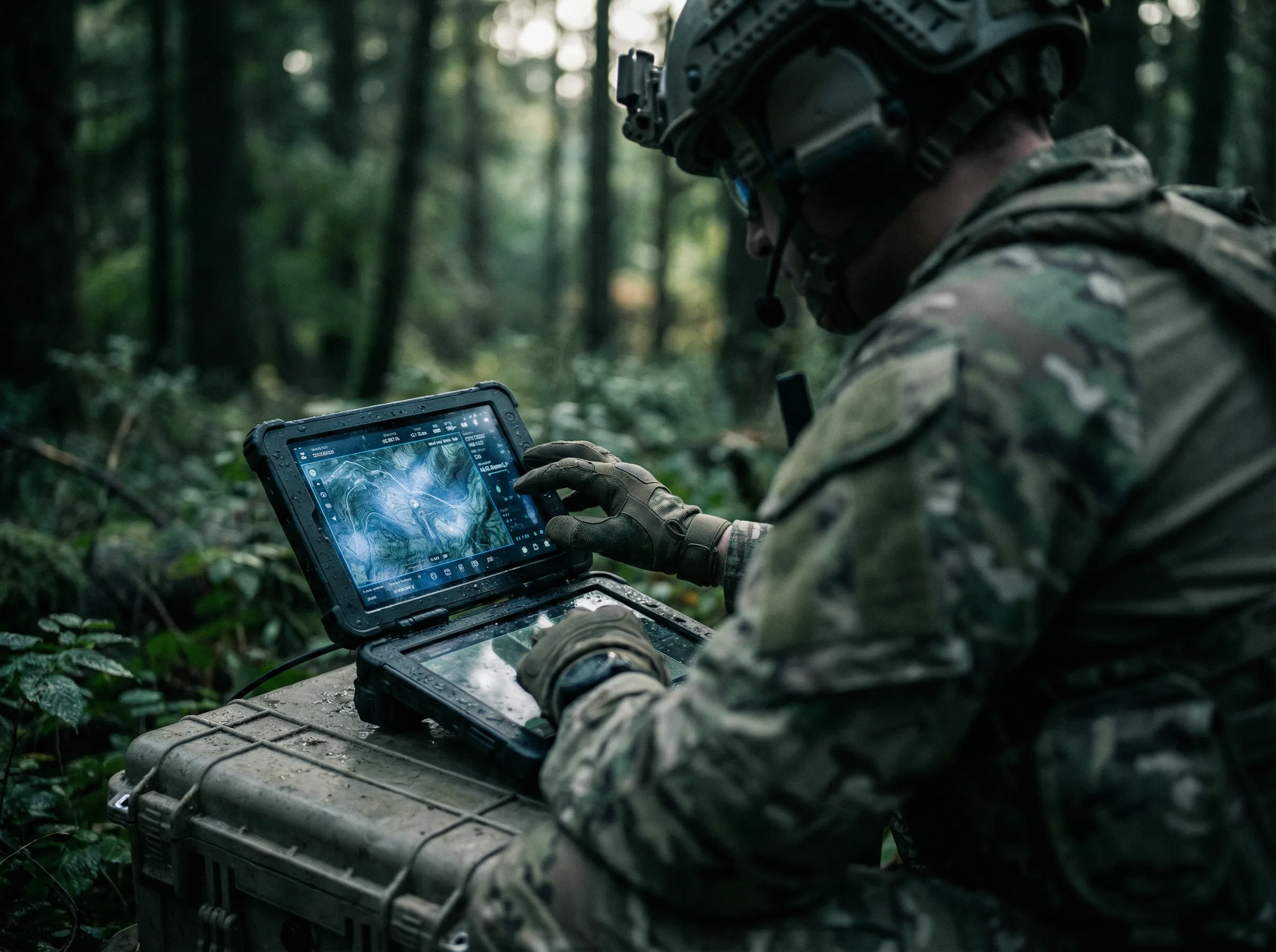 Military Displays and Industrial Trackball Products application